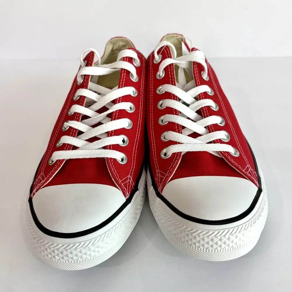 Converse All Star Chuck Taylor Shoes Ox Canvas Low Top Red Men's Size 10.5 M9696